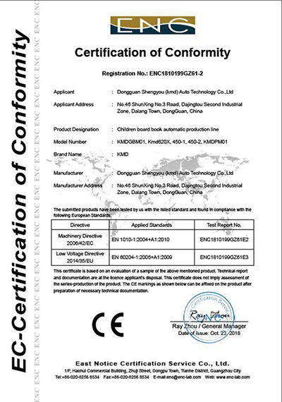 Сертификат Европейского Соответствия (CE)